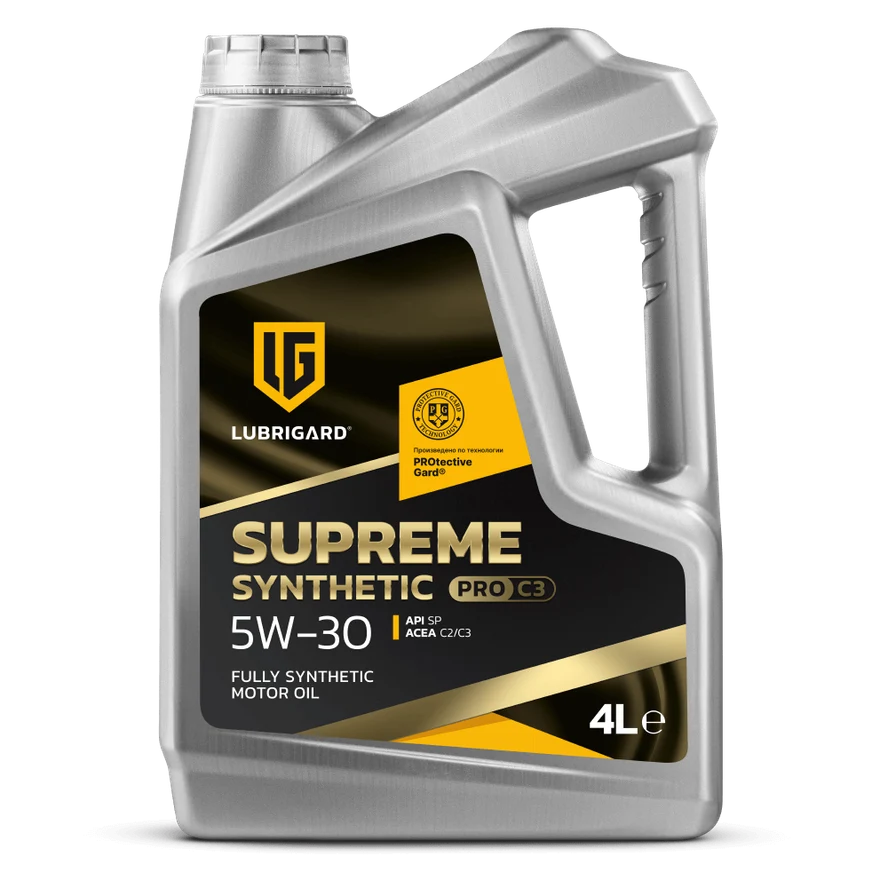 Синтетическое моторное масло LUBRIGARD SUPREME SYNTHETIC PRO C3 5W-30, 4 л
 
