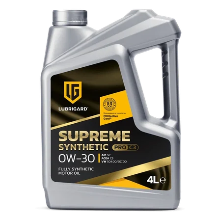 Синтетическое моторное масло LUBRIGARD SUPREME SYNTHETIC PRO C3 0W-30, 4 л
 